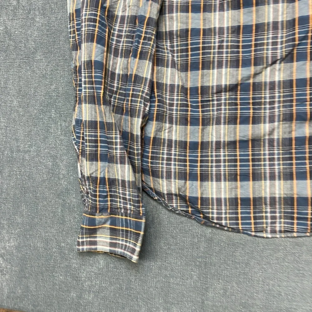 Vintage Levi's Red Tab Flannel Shirt Mens 2XL Multicolor Cotton Plaid Round Hem